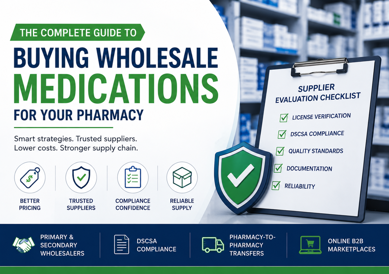 How to Evaluate Wholesale Medication Suppliers: The Pharmacy Owner's Due Diligence Playbook